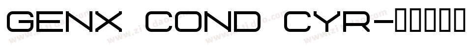 Genx Cond Cyr字体转换
